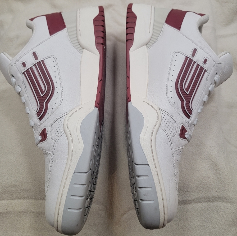 Bally Kuba size 10 size 43 white red men sneakers shoe